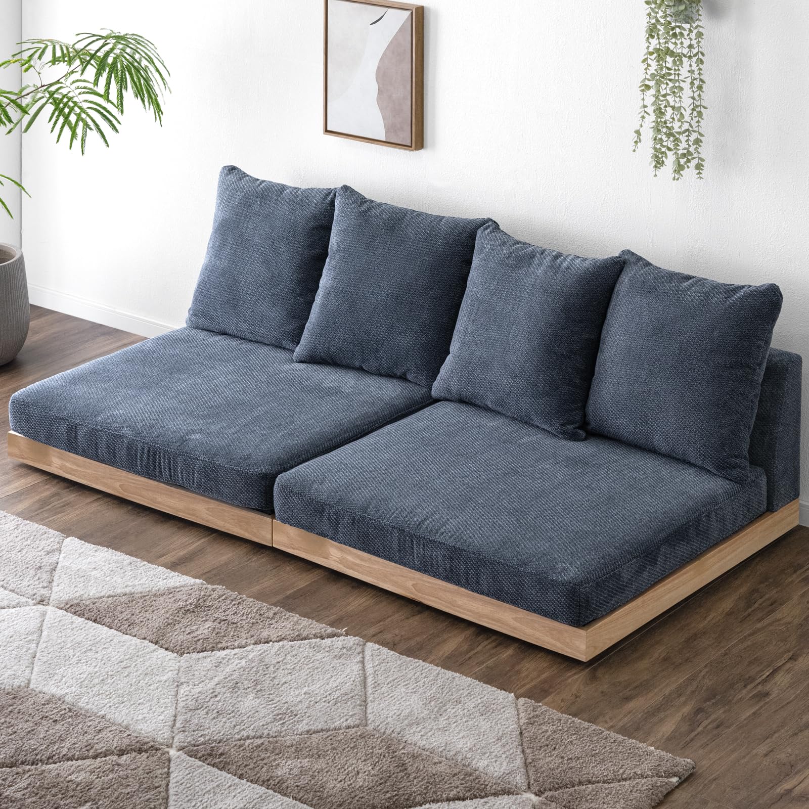 Amazon｜タンスのゲン 【座面の中まで洗えるソファ】3人掛け 幅180cm