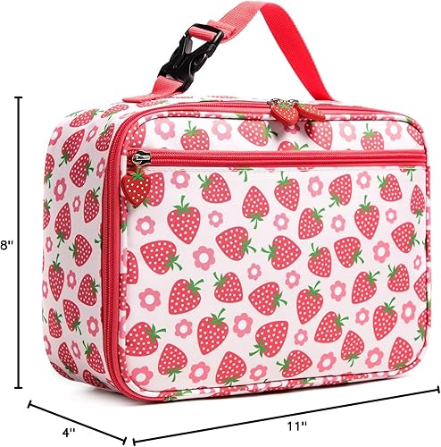Miniatura 8 de Bolsas de almuerzo aisladas para niñas, mini hielera para el regreso a la escuela, bolsa de almacenamiento de alimentos  Picnic Cookouts Travel