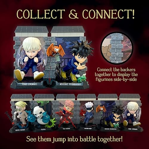 Miniatura 5 de YuMe Cápsula misteriosa oficial de Crunchyroll Jujutsu Kaisen (paquete de 2) figura coleccionable, regalo para los amantes del anime Yuji, Gojo,