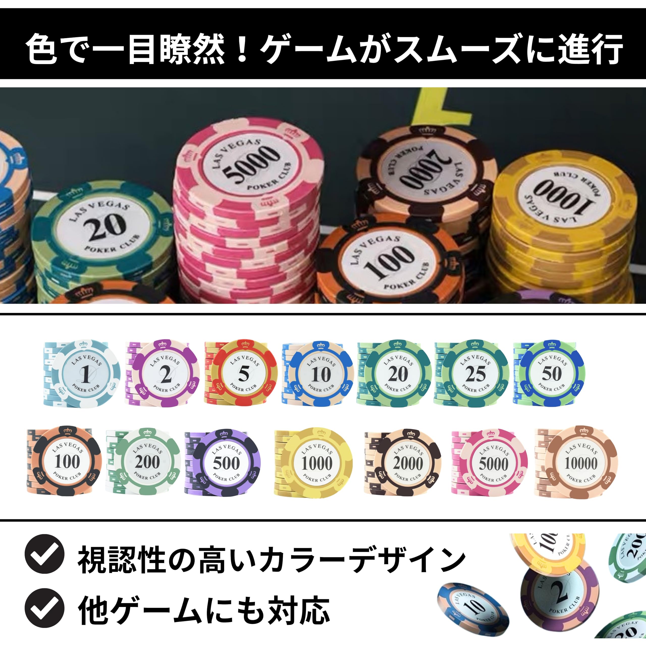 14 MGM社正規品 カジノチップ 100枚 10$ ポーカーチップ  H26年 本格 カジノチップ ポーカーチップ チップ 14g 10種類 100枚 セット