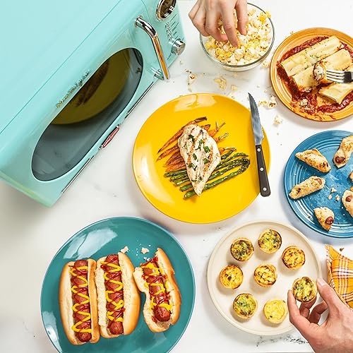 Miniatura 4 de Nostalgia Horno de microondas compacto retro y cafetera Keurig K Slim de una sola porción K-Cup cápsula, tecnología multistream, color negro