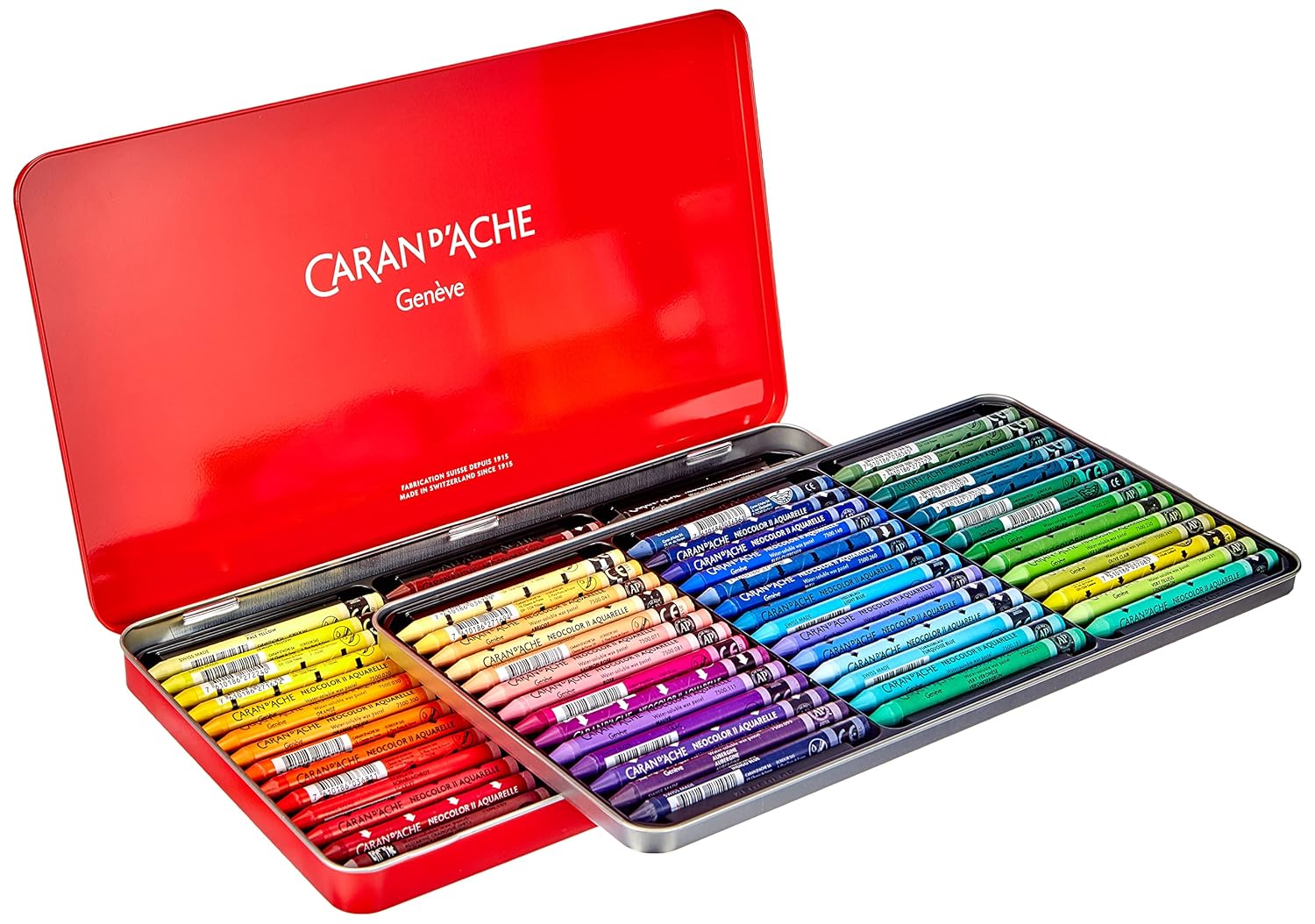 Caran d'Ache Classic Neocolor II Water-Soluble Pastels, 84 Colors