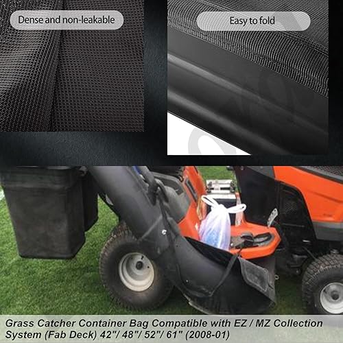 Miniatura 5 de 532400226 400226 - Recipiente para ensacésped compatible con cortacésped Husqvarna AYP Dixon G483ST, RZ30, RZ3016, reemplaza 960730028,966529103,