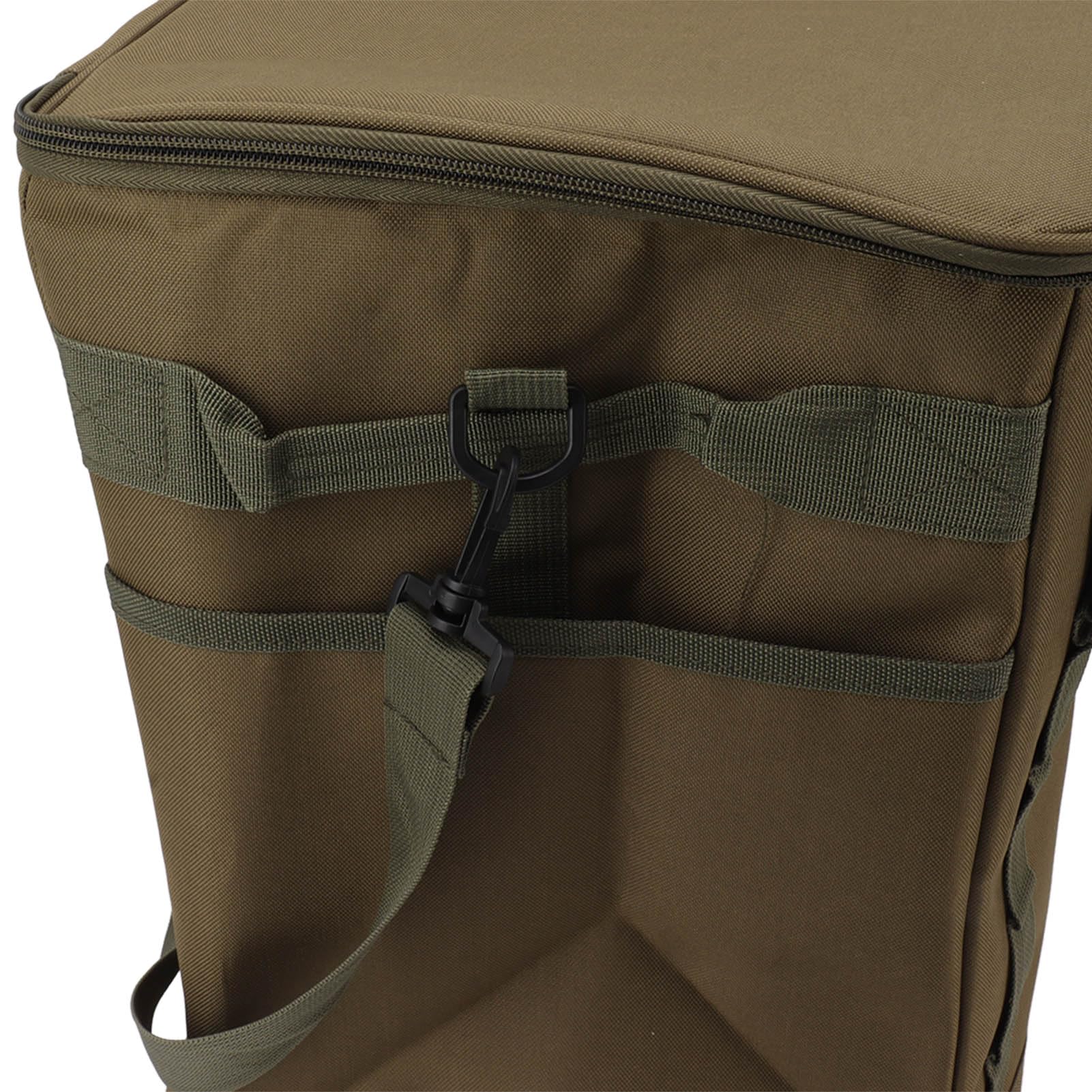 Cocoarm Borsa Termica per Alimenti da Campeggio, Borsa Termica Portatile Oxford 600D 35 X 30 X 39 Cm con Esterno Impermeabile, 3 Tasche Laterali, Design Pieghevole per Campeggio, Picnic, Barbecue,