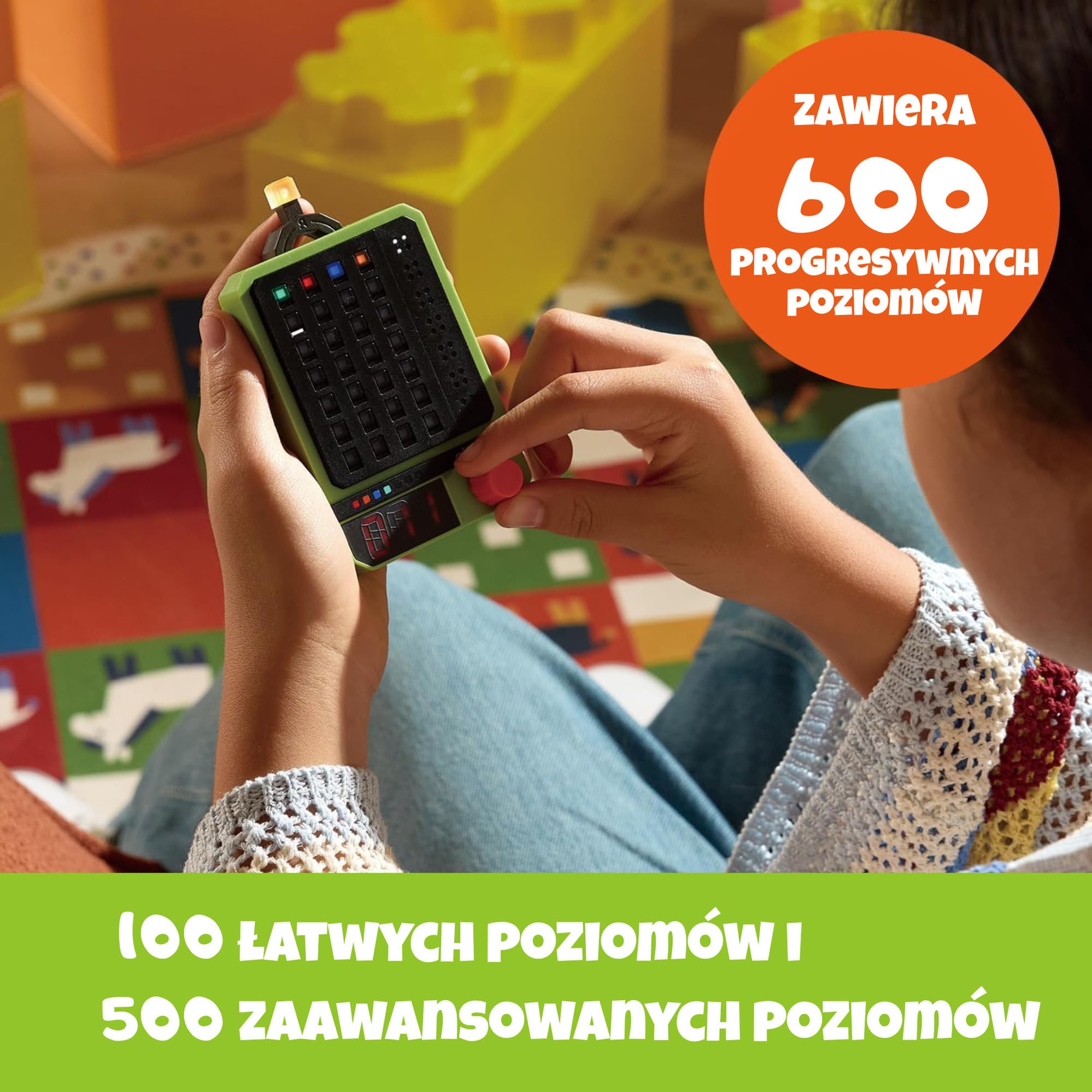 GiiKER Super Decoder – gra polegająca na łamaniu kodów elektronicznych | Poziom 600 | Zagadka z kodem kolorów złożona z 4 części | Tryb solo i duet | Tragbare Denkspel dla dzieci i dorosłych