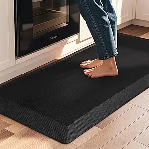 Anti Fatigue Kitchen Mats for Floor, 9/10 Extra Thick Cushioned Standing Desk Mat, Comfort Memory Foam Ergonomic Kitchen Rugs and Mats Non-Slip Waterproof for Office, Kitchen, Sink, 20