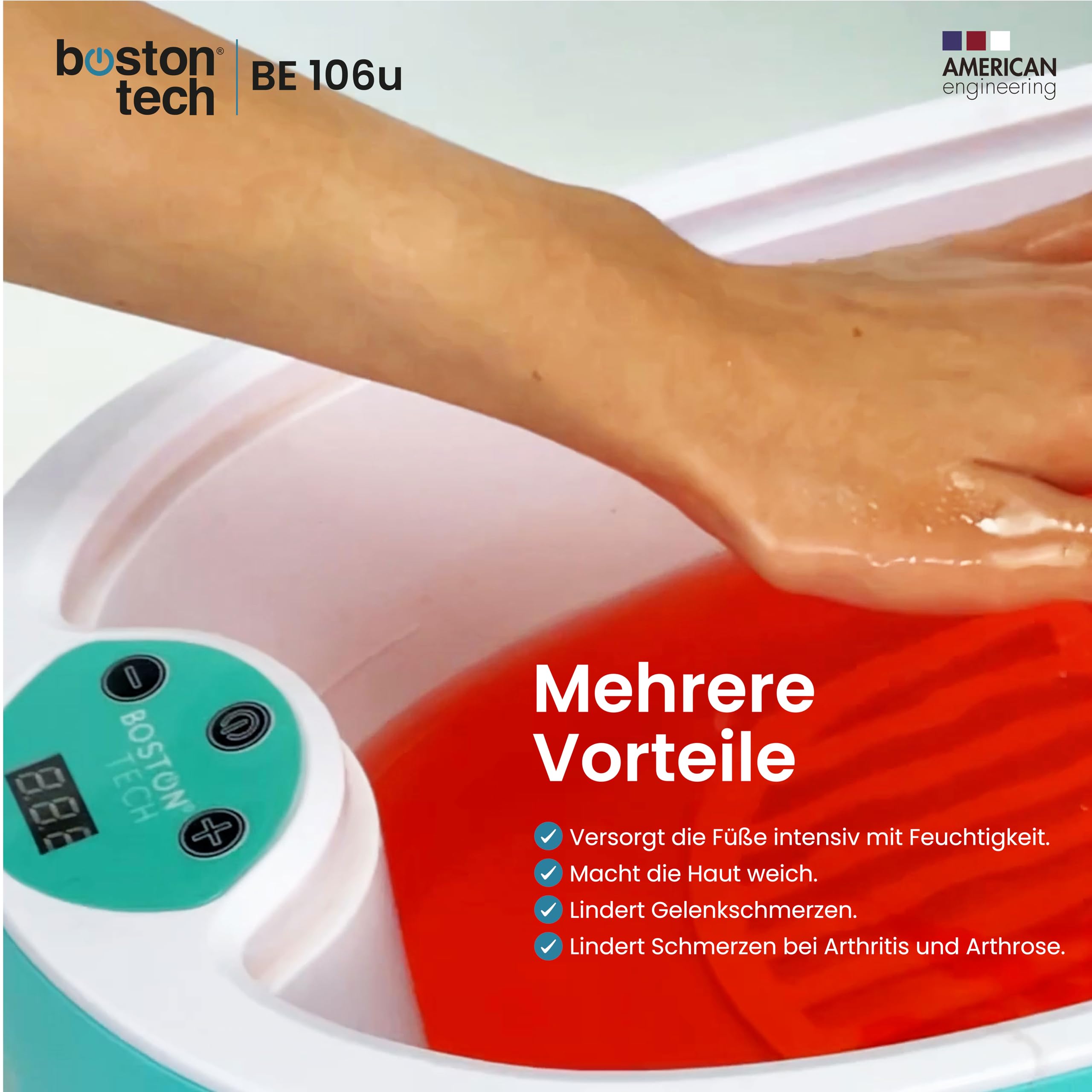 Paraffinwachs für Hände Füße Boston Tech® Antioxidative + Hydratisiert+ Nährt+ Ästhetisch | Ideal für jedes Paraffinbad | 6 Blöcken à 450g One duft