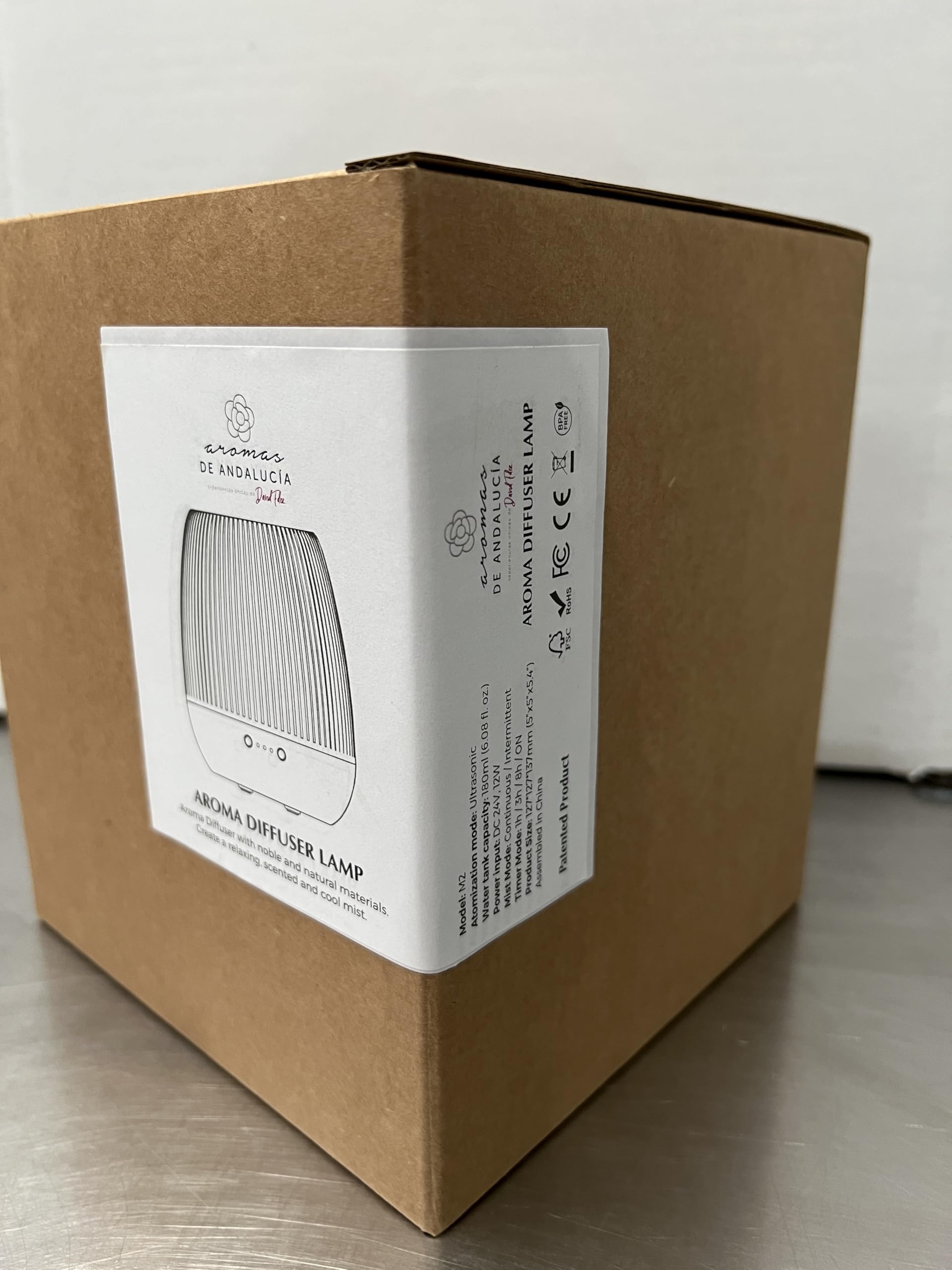 Humidificador Ultrasónico Cerámica y Madera - Difusor 180ML Sensaodor