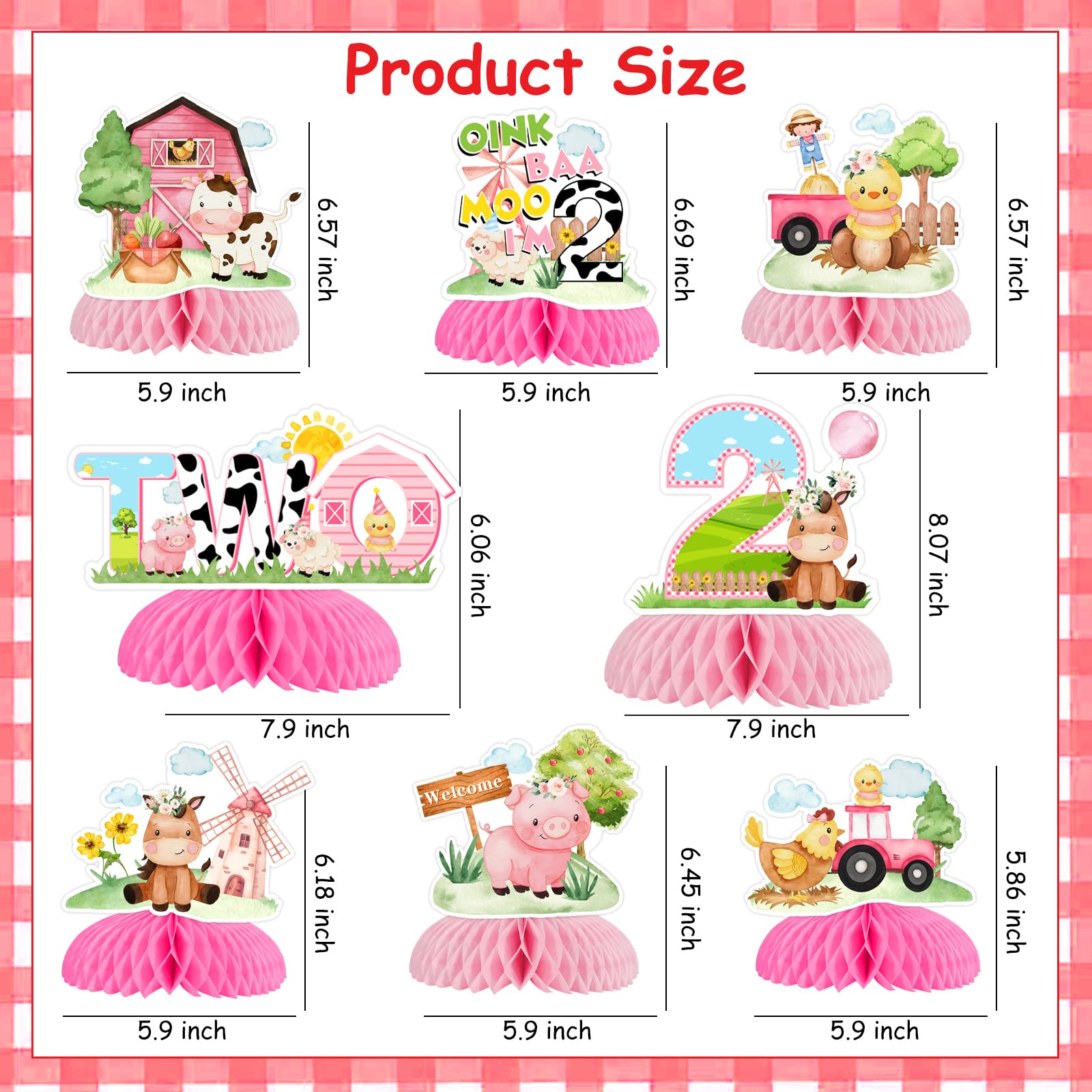 Cartel De Fotos Con Temática De Animales De Granja, Decoración De Fiesta De Primer Cumpleaños, Granero, Suministros De Fiesta De Cumpleaños Para Bebés, Niñas Con Temática De Granja De Recién Nacidos