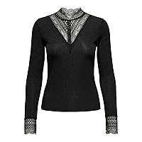 Onltilde Glitter L/S Top Jrs, Nero