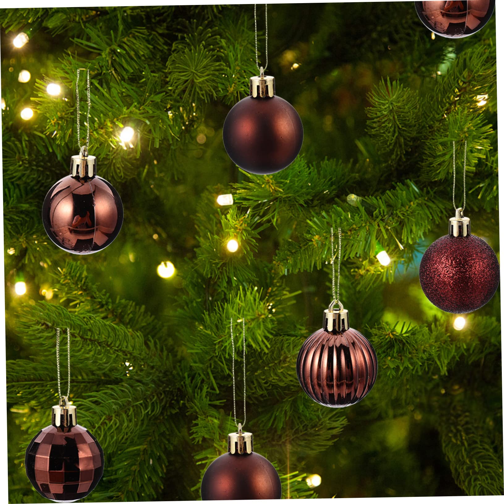 Cabilock Adorno Colgante De Navidad Forma De Bola para Decorar Árboles De Navidad Accesorio Festivo para Hogar y Celebraciones Navideñas