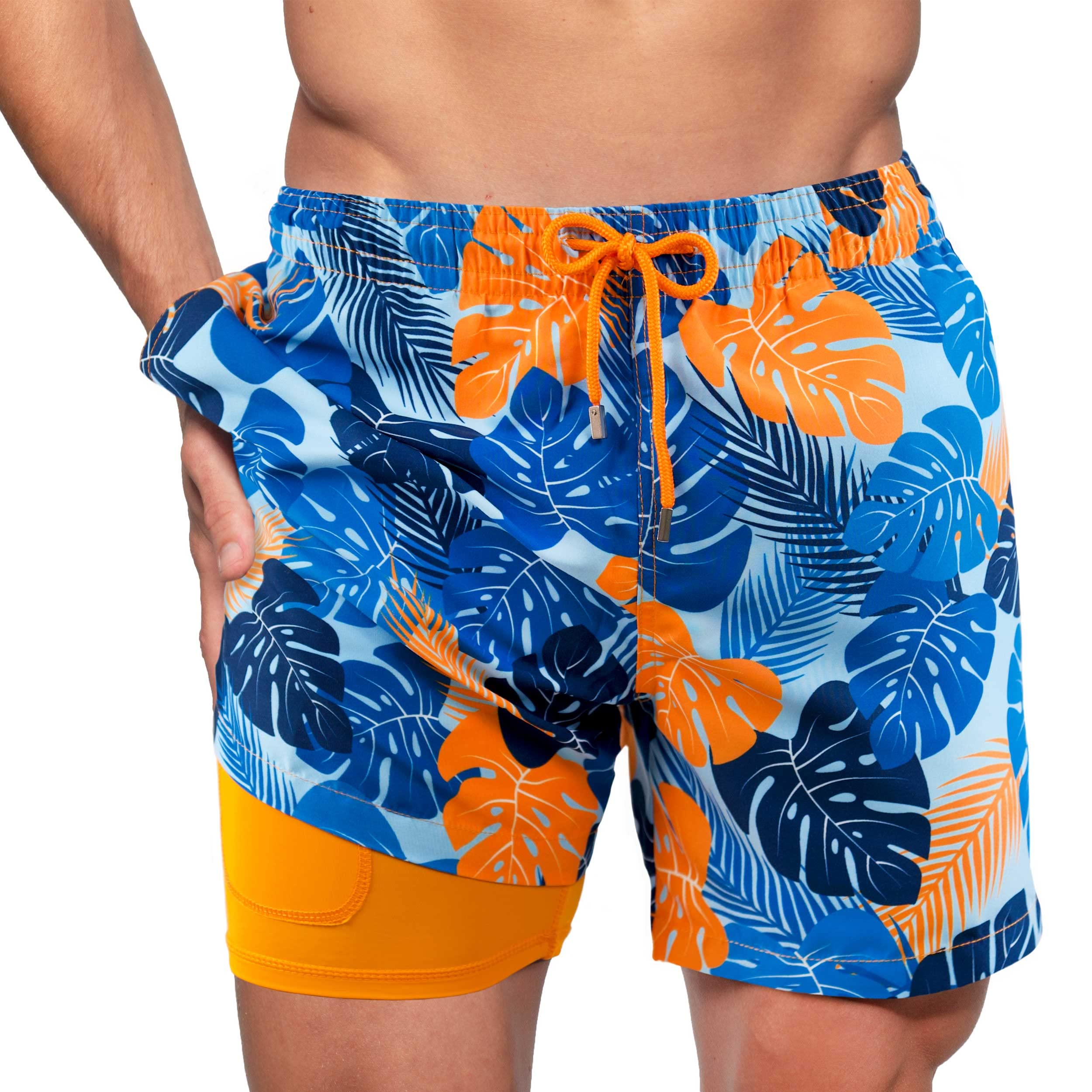 capelle miami Men’s 6" Hybrid Swim Trunks with Compression Liner – Quick-Dry Stretch Performance Shorts-picture-17