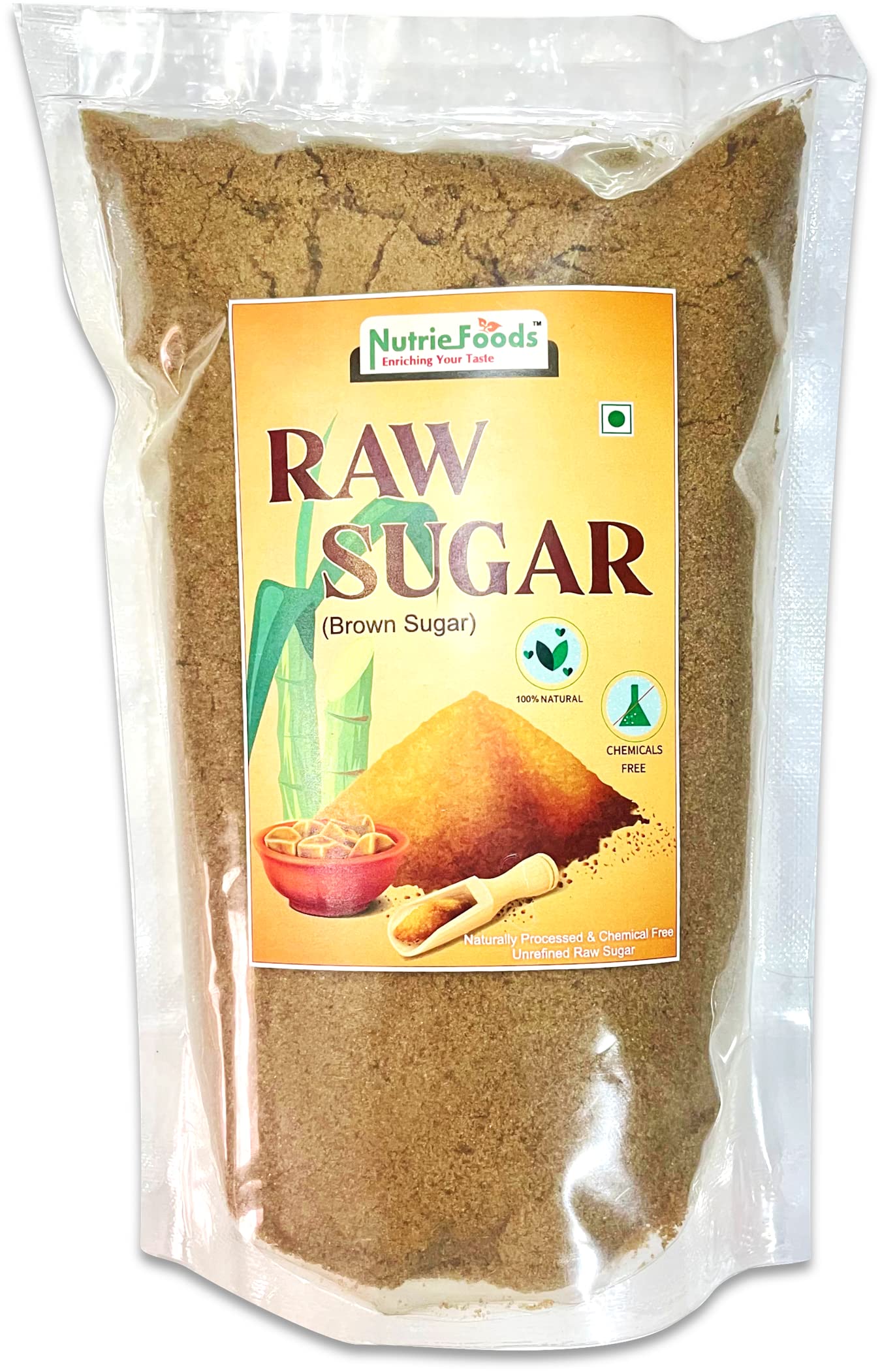 "NUTRIEFOODS" Enriching Your Taste Raw Brown Sugar | Unrefined, 100% Chemical Free and Natural | Organically Processed | True Value Pack (3600 gm) (B0B5YS4NBR) Amazon Price History, Amazon Price Tracker