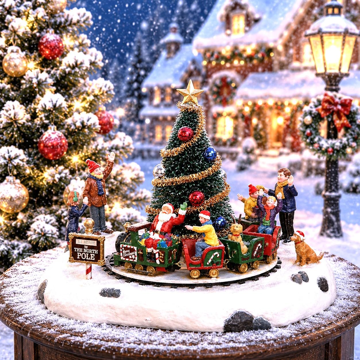 Lemax : Village De Noël : Petit Train du Père Noël