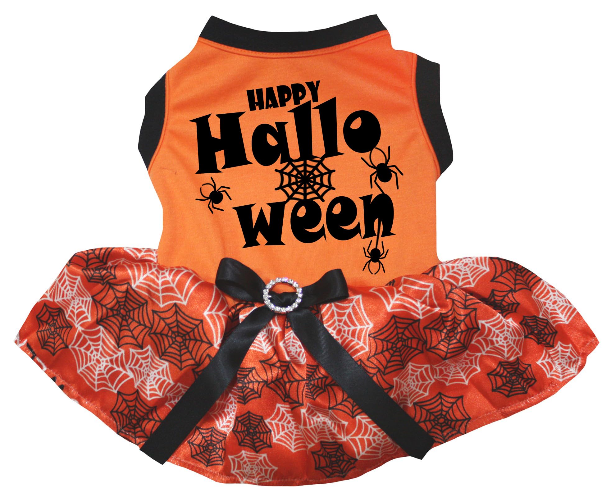 Robe pour chien Halloween orange pour la récolte des bonbons