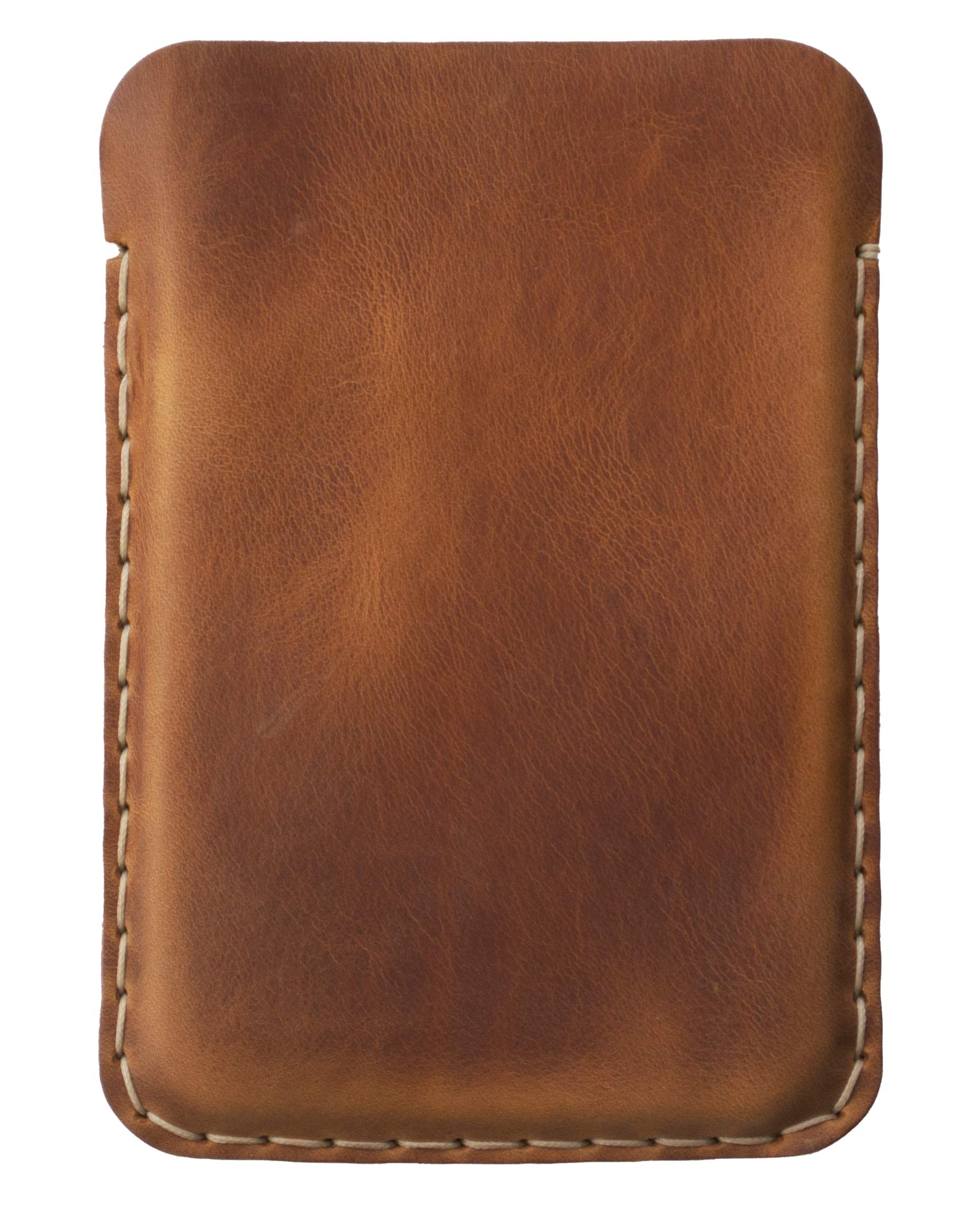 HAPPER STUDIOTan Bovine Leather case for Microsoft Surface Duo (bare, without Bumper). Handmade in Europe