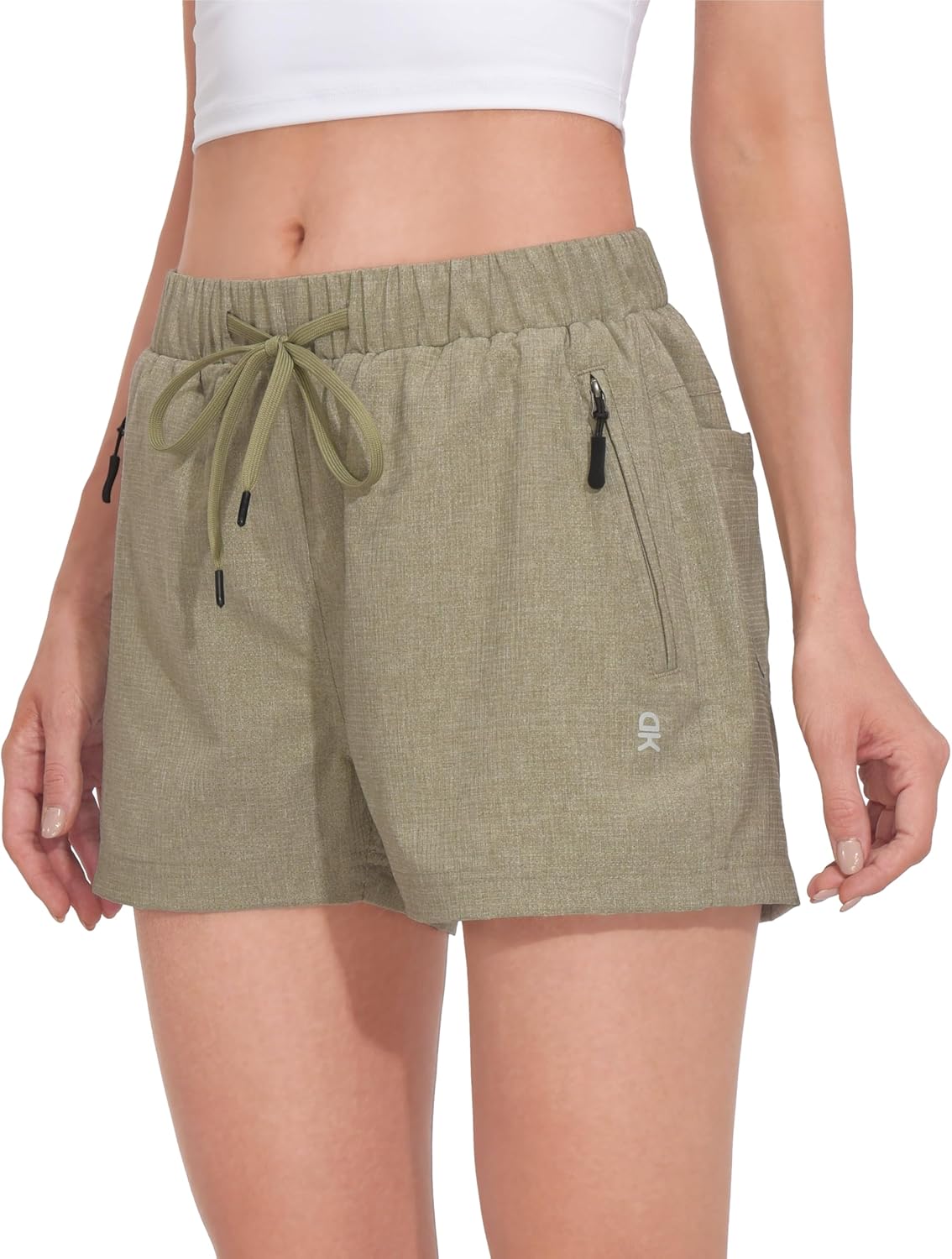 Little Donkey Andy Women's 3 inch Hiking Shorts Quick Dry Lightweight Summer Athletic Shorts with Zipper Pockets