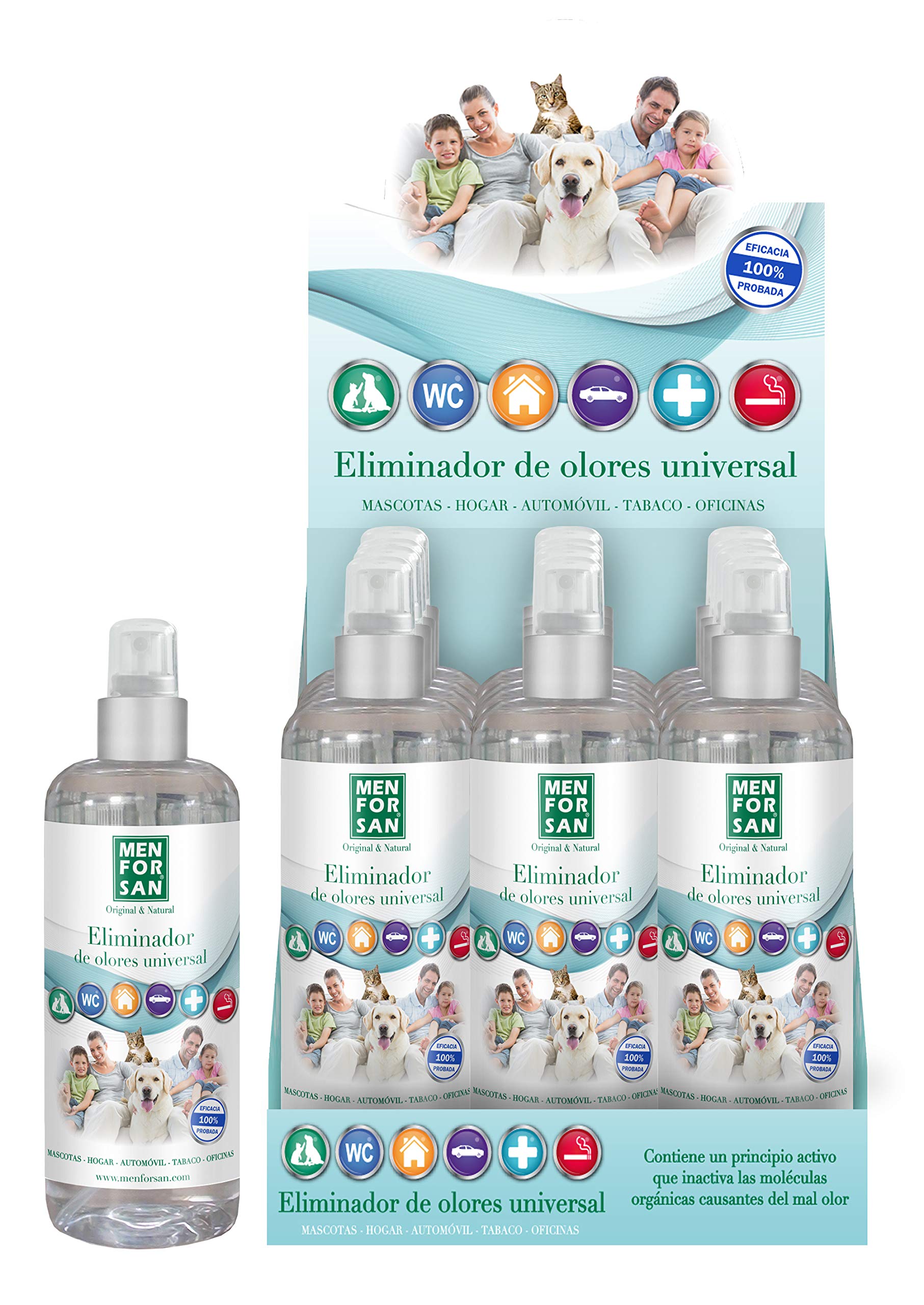 MENFORSAN Expositor Fragancia Eliminador De Olores - 200 ml