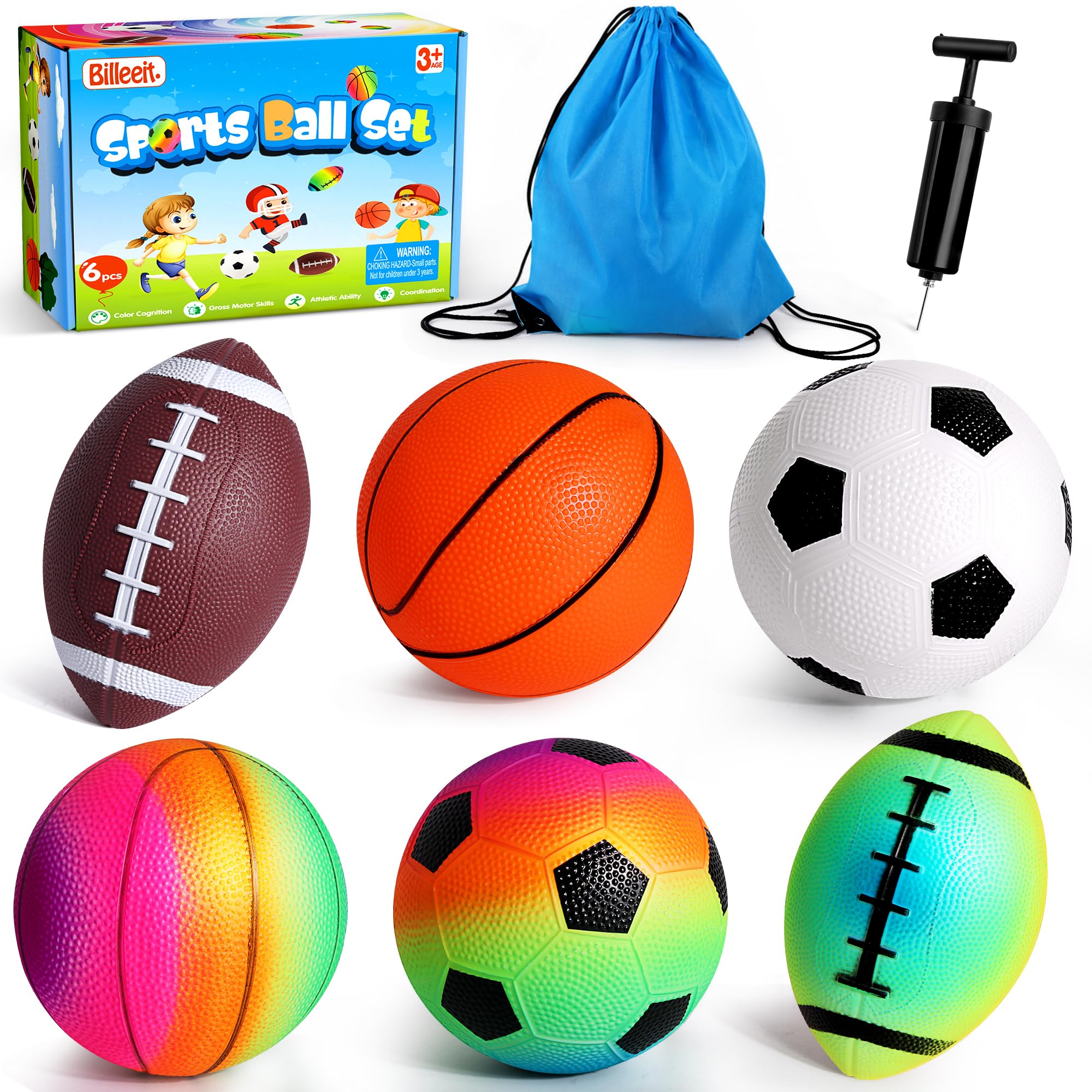 Billeeit Sports Balls Pack of 6-image-42