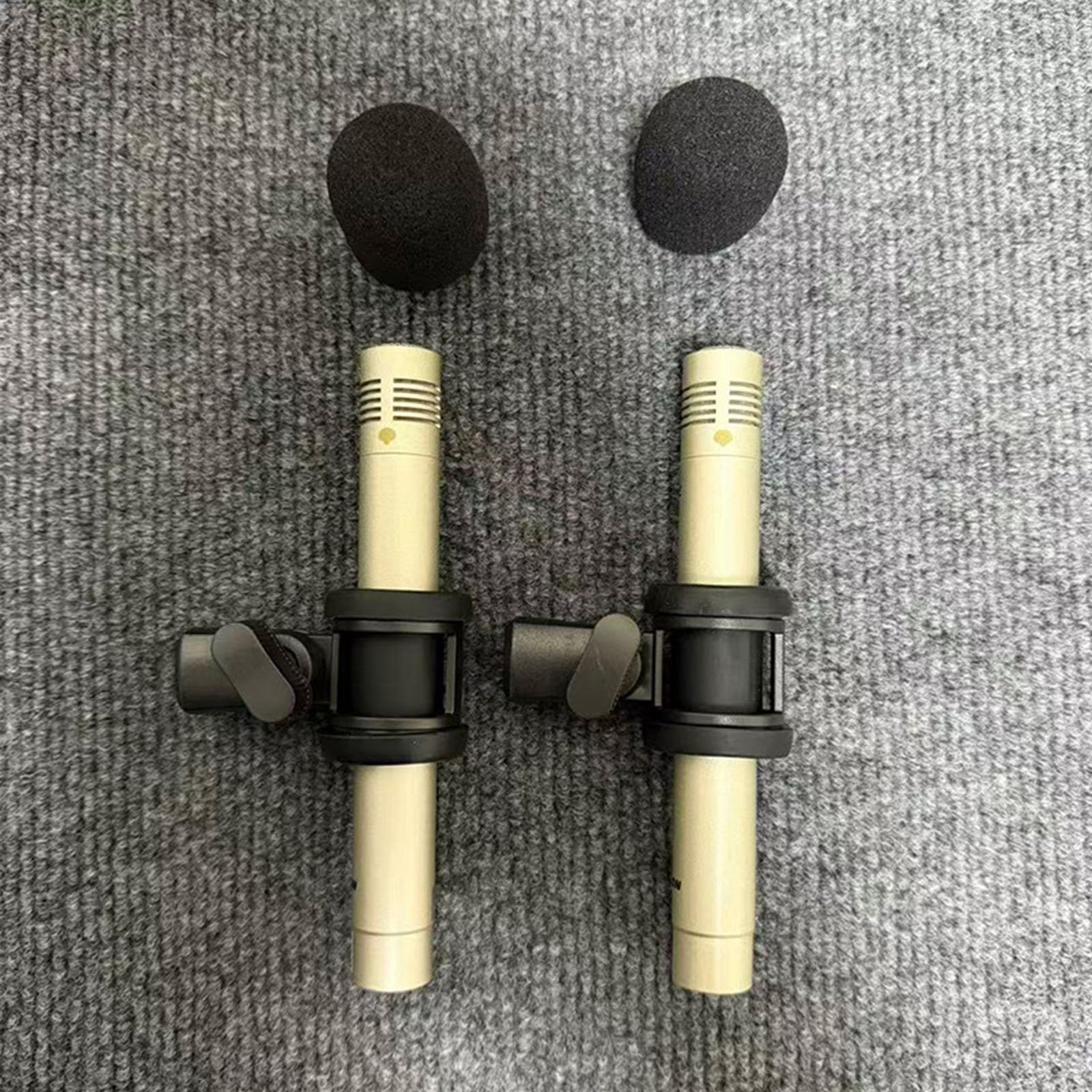 Percussion Tonabnehmer Mikrofon Set, 2 Metall Schlagzeugmikrofone 6, 10 Zoll für, Bühnenaudio, Lehrdemo, Probenarbeit und Live Einsatz Percussion Mikrofon Set, Instrumenten Tonabnehmer, Live