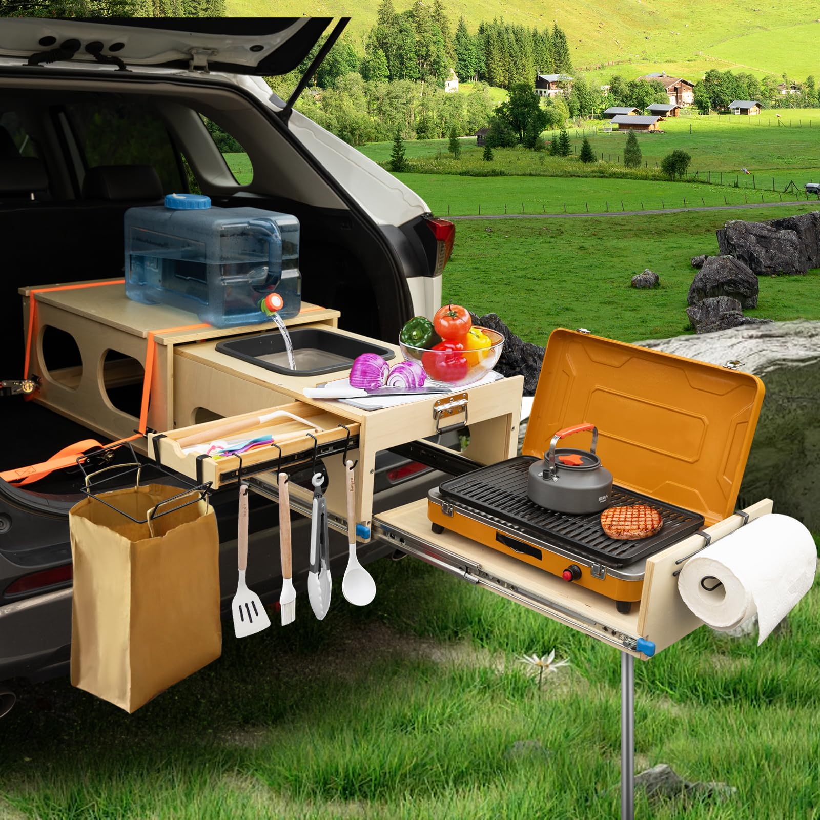 URBNLIVING Extra Lange Grill-Streichhölzer – 27 Cm, Windabweisend, Für Camping