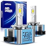 Marsauto D1S D1R HID Bulbs, 800% Brightness, 30,000LM 6500K White for 66144 66140 85140 85415 (85415C1) Bulb, Plug and Play, Pack of 2