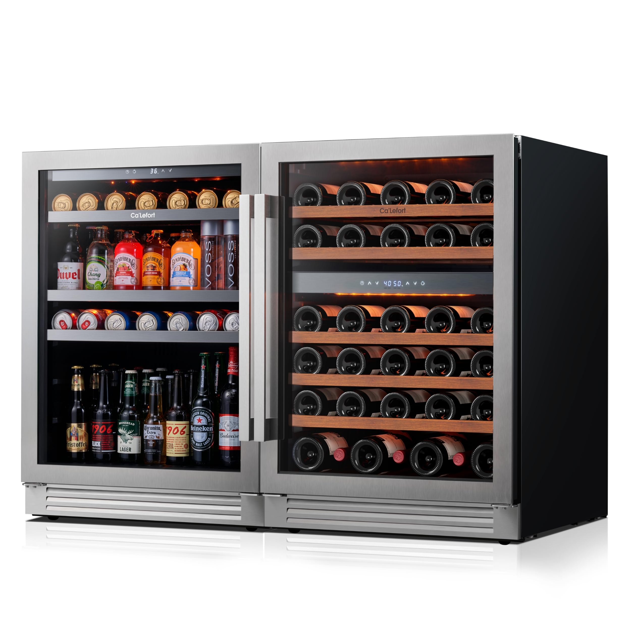 Ca'Lefort CLF-BS24+WD24-A Beverage Cooler Stainless Steel