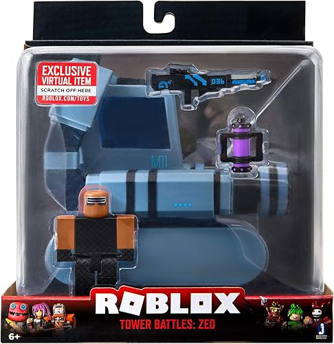 Miniatura 2 de Colección de acción Roblox - Batallas de la torre Vehículo ZED Incluye artículo virtual exclusivo