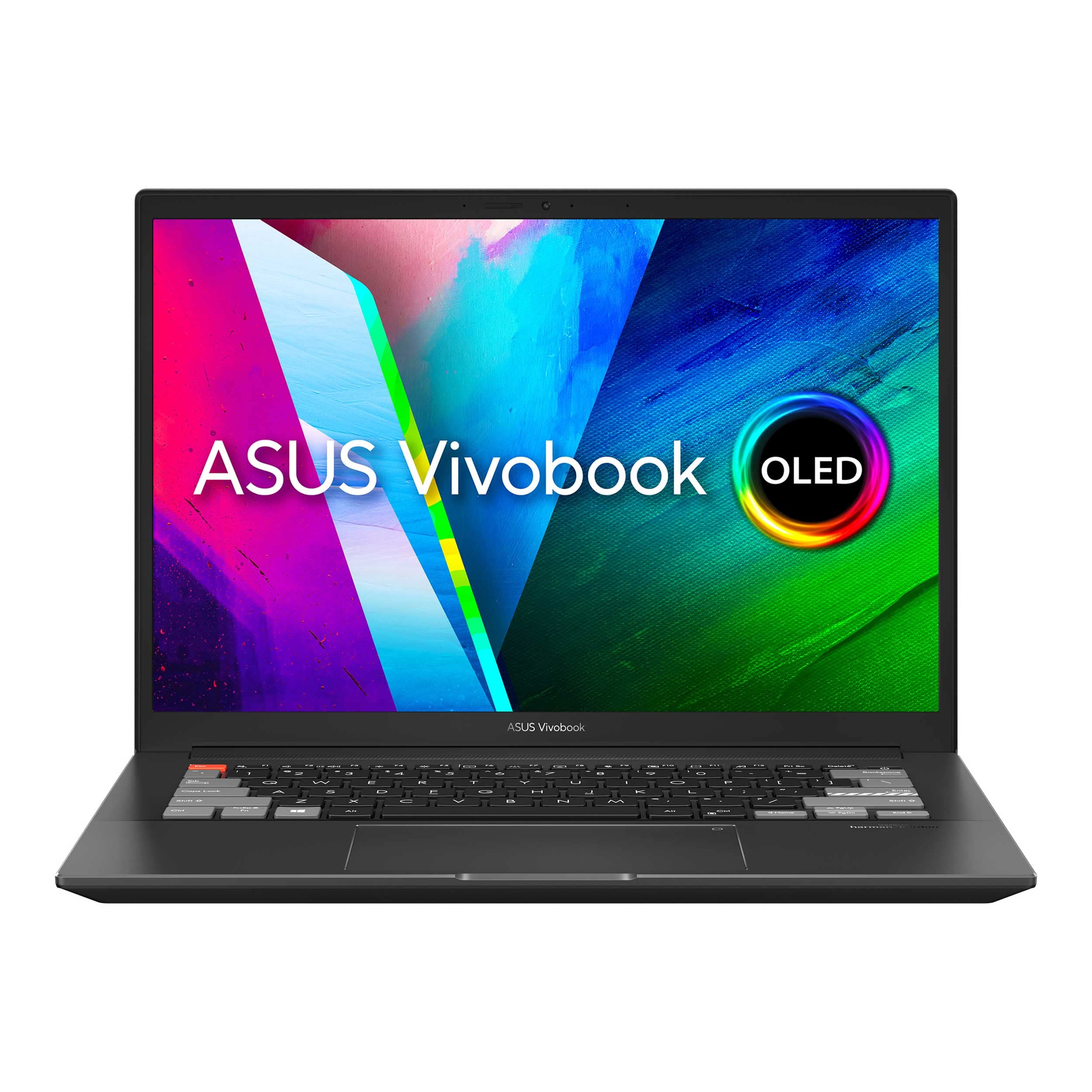 ASUS Vivobook Pro 14X OLED N7400PC-OLED007W Earl Grey Creator Laptop i7-11370H 16GB 1TB SSD NV RTX 3050 WIN11 HOME, 14-inch 2.8K OLED 16:10, HD Webcam, Backlit-Eng-Arb-KB, 2 Pin Adapter