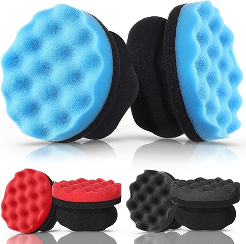 Miniatura 1 de 6 aplicadores de apósito de agarre hexagonal para neumáticos, aplicador de brillo de neumáticos, almohadilla de tocador, esponja de espuma para