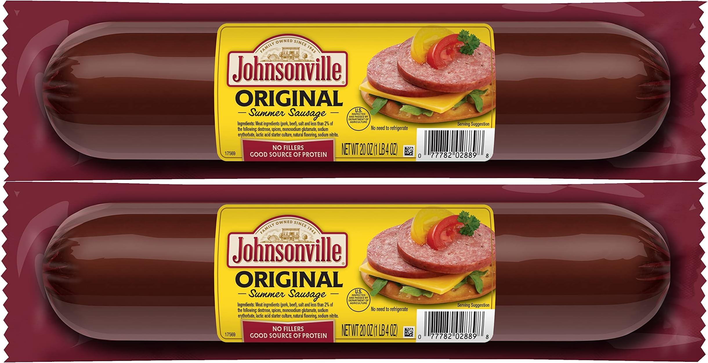 Johnsonville Original Summer Sausages 2/20oz.