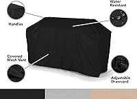 Vista 4 de Covermates Funda para parrilla de isla, resistente a la intemperie, cubierta de barbacoa resistente para isla grande, poliéster 600D, 110 pulgadas