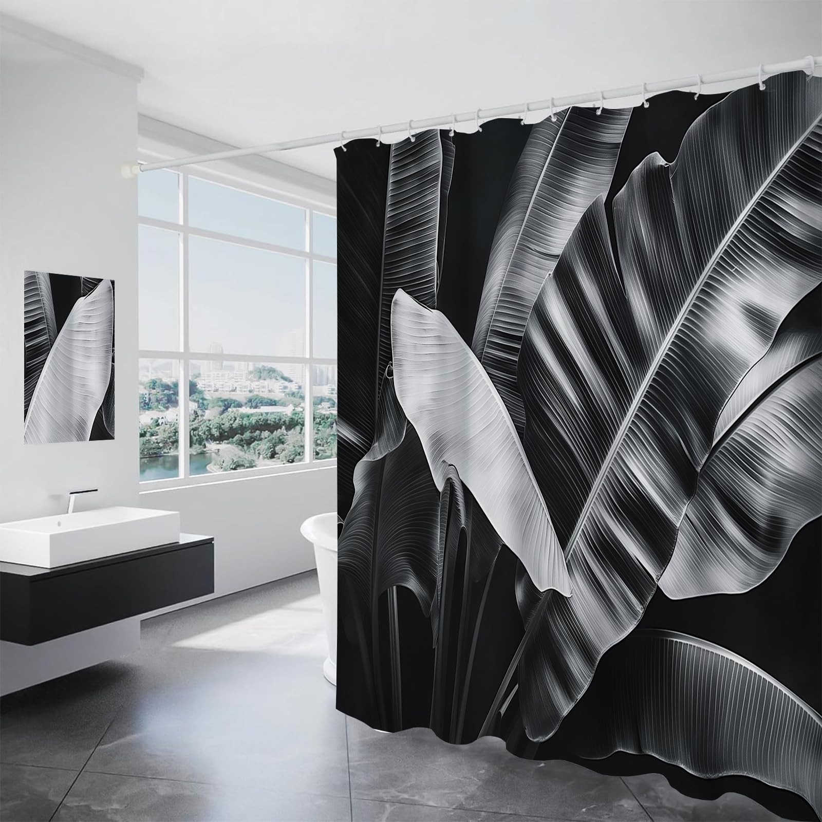 Store douche tissu imperméable 150x180 cm finitions premium