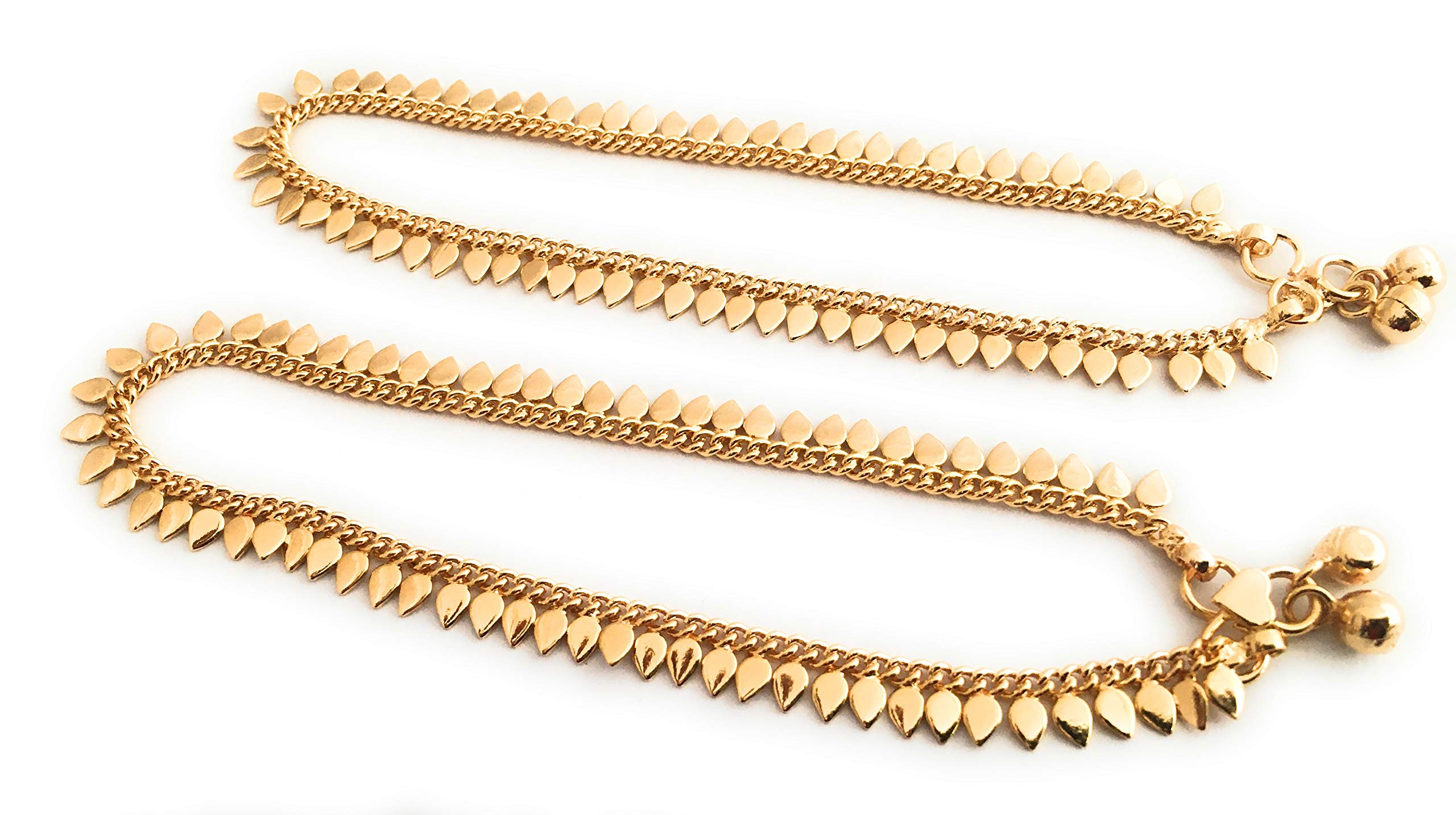 Sasitrends1 Gram Micro Gold Plated Anklets for Women and Girls