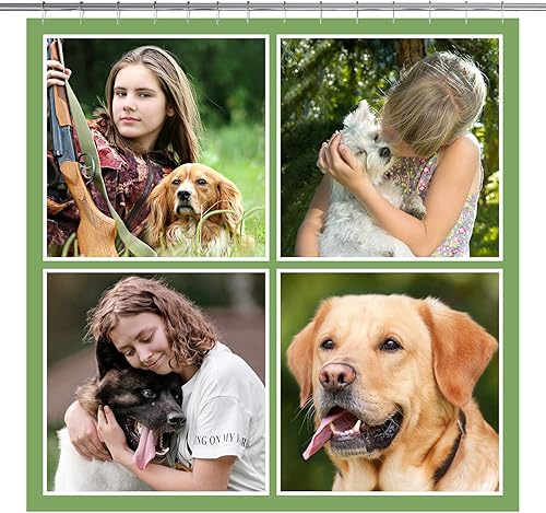 Miniatura 33 de LIVETTY Cortina de ducha personalizada, cortinas de ducha con foto personalizada, cortina de ducha personalizada de 72 x 72 pulgadas, añade tu Imagen