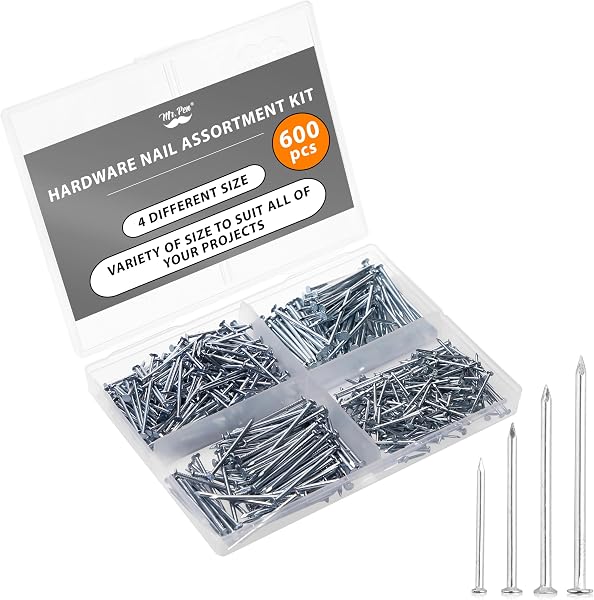 Mr. Pen 600-Piece Nail Kit: The Budget-Friendly Essential for Picture Hanging & Wood Repairs