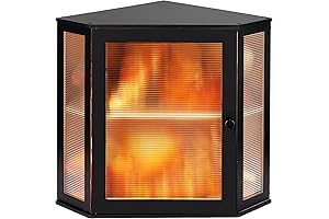 11.5" x 12.6" x 16.5" 2-Tier Large Capacity Bread Box for Kitchen Countertop Corner