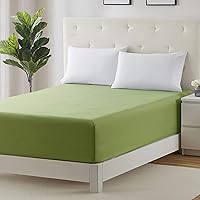 Vista 33 de Clara Clark Sábana bajera, bolsillo extra profundo para colchón profundo, solo sábana bajera suave de lujo, tamaño Queen, color marrón chocolate