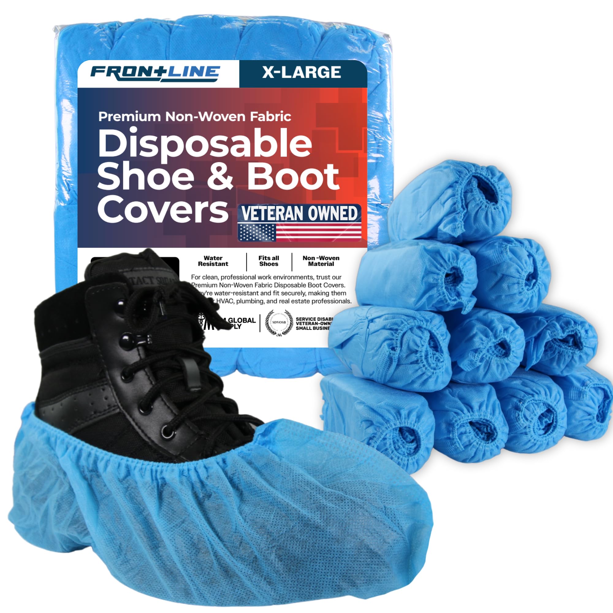 Frontline Disposable Shoe Covers Non Woven Durable Booties Shoe