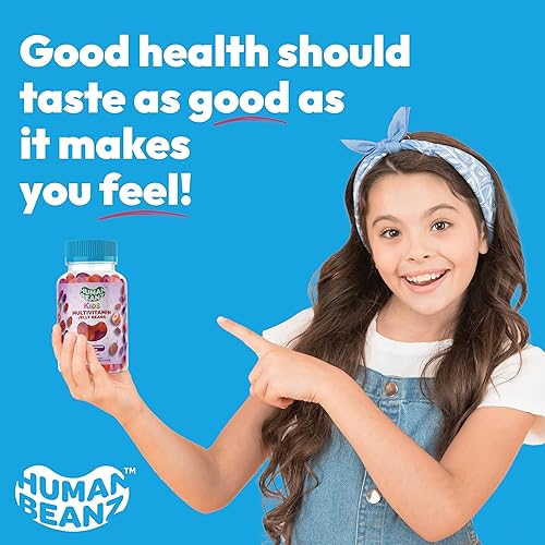 Miniatura 6 de Human Beanz Gomitas multivitamínicas de gelatina con zinc para niños, suplementos dietéticos de apoyo inmunológico, vegetariano, 120 granos de