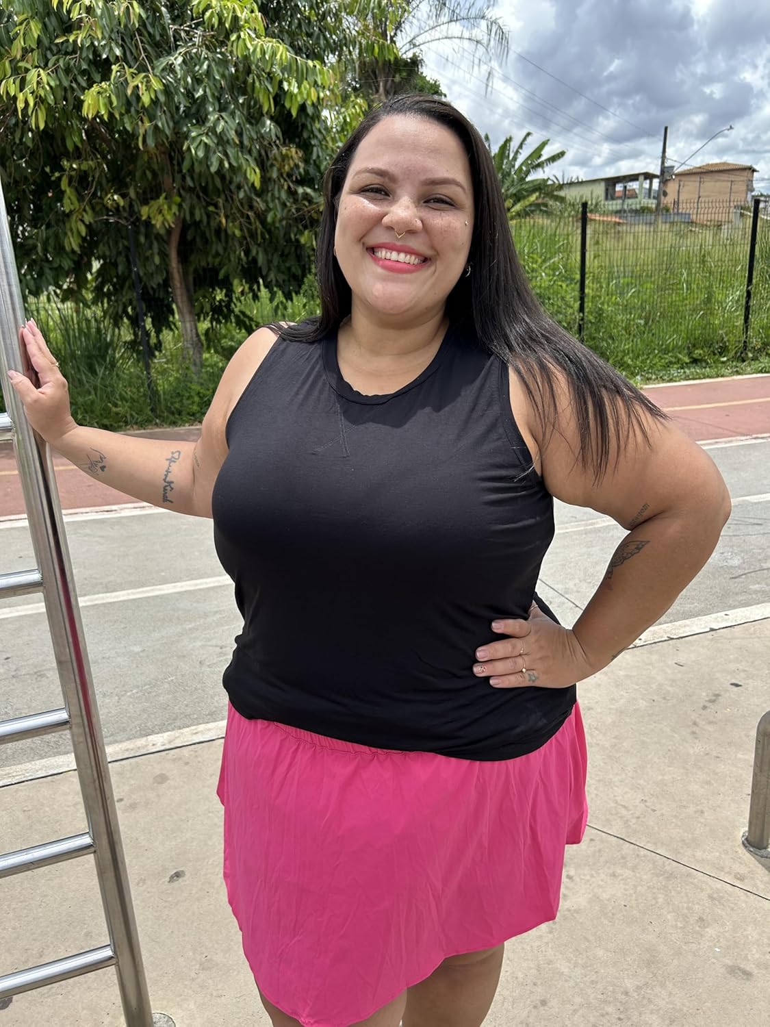 COOTRY Plus Size Workout Tank Tops for Women Sleeveless Yoga Athletic Gym Running Shirts - Image 3