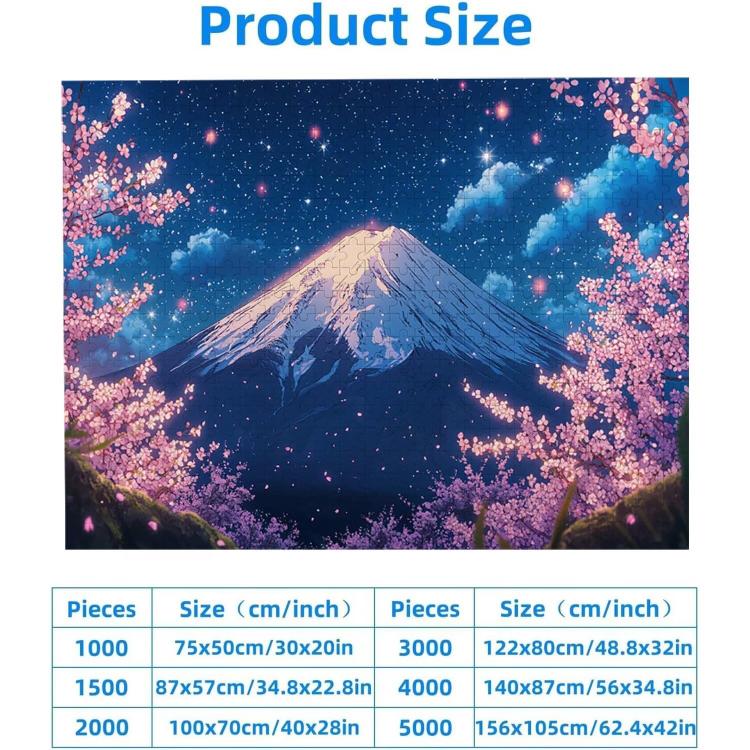 Puzzle 1500 sztuk Puzzle dla dorosłych 87 x 57 cm gra edukacyjna prezenty dla dorosłych i dzieci od 14 lat, kreatywny prezent na relaks - (Japońska góra Fuji) x-695