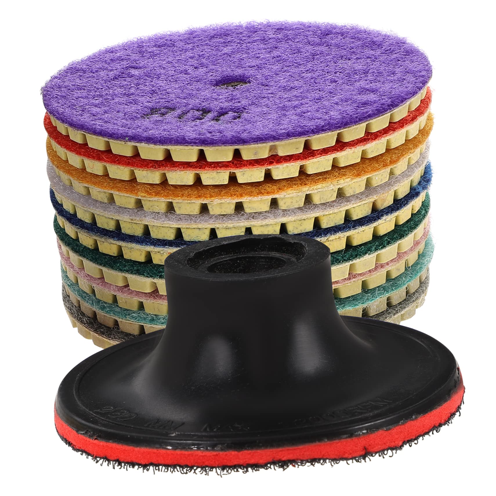 YARNOW 1 Set Marble Terrazzo Bit Kit Marble Polishing Pads Resin Kits Concrete Polishing Kit Drill Polishing Pad Jade Polishing Pads Abs Diamond Grinding Disc Resin Tools