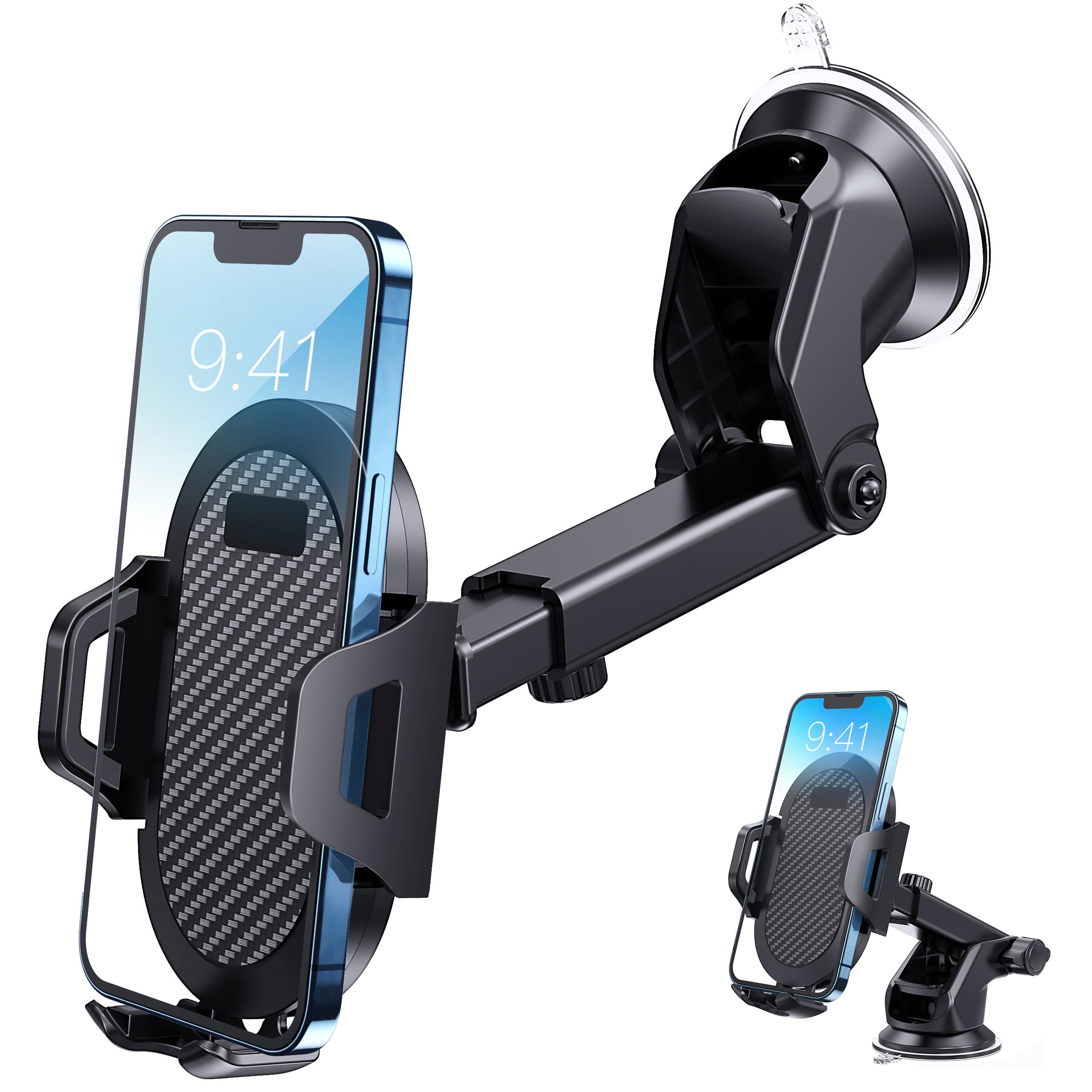 WENINETIES 1 Piece Car Phone Holder For Buick Envista 2025, 360 Degree Rotatable Adjustable 4-7 Inch Smartphone Mount With Secure Grip And Stable Suction Cup 135x135mm
