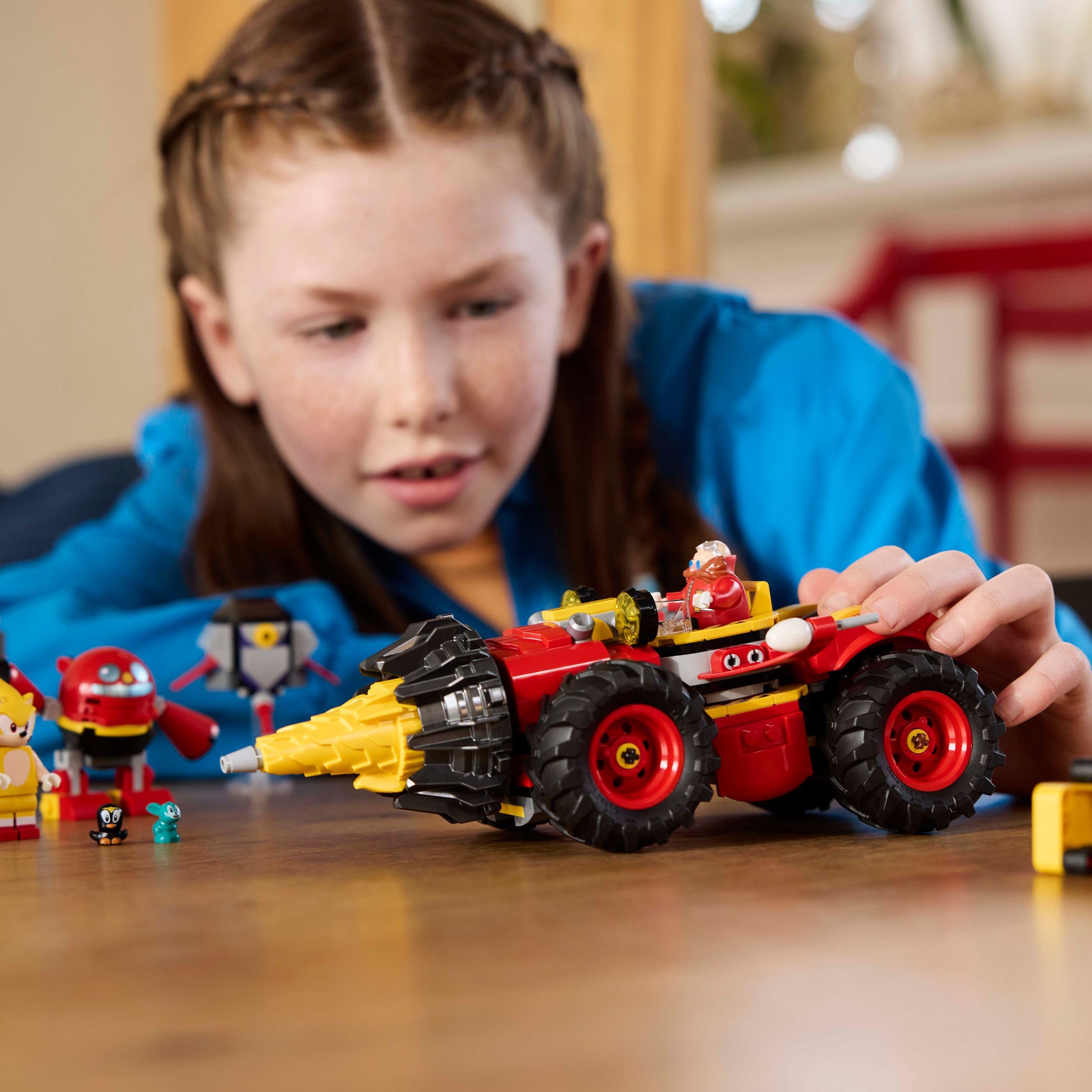 LEGO Sonic the Hedgehog Super Sonic vs. Egg Drillster, Giocattolo da Collezione dal Videogioco con 7 Personaggi e Veicolo da Costruire, Giochi per Bambini e Bambine da 8 Anni, Regalo da Gamer 76999