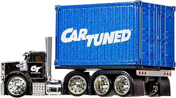 CarTuned™ Rig$ Container Case- Sneaky Pete, Black and Blue DieCast Truck, Style 3