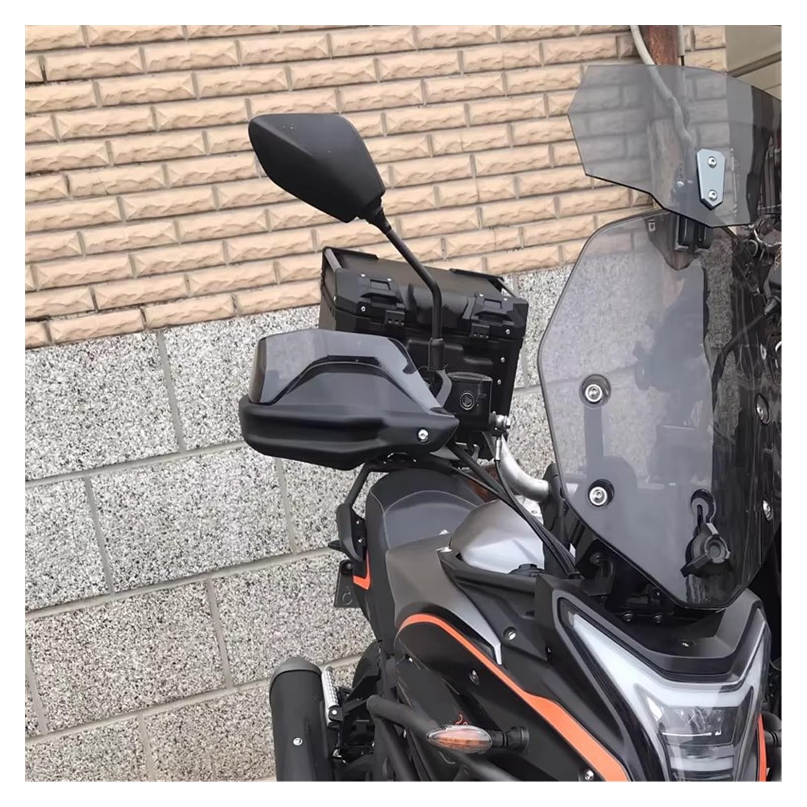 Paramani Manubrio Moto Per CFMOTO 650MT 400MT Paramani Paramani Protezioni scudo Parabrezza Protezione dal a mano Manubrio Handguard(Handguard Black)