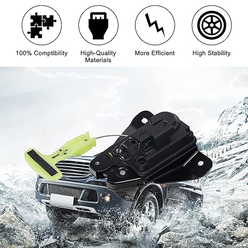 Miniatura 5 de SYERAL Actuador de bloqueo de puerta trasera para puerta trasera de puerta elevadora 931-714, actuador de pestillo de maletero, actuador de maletero