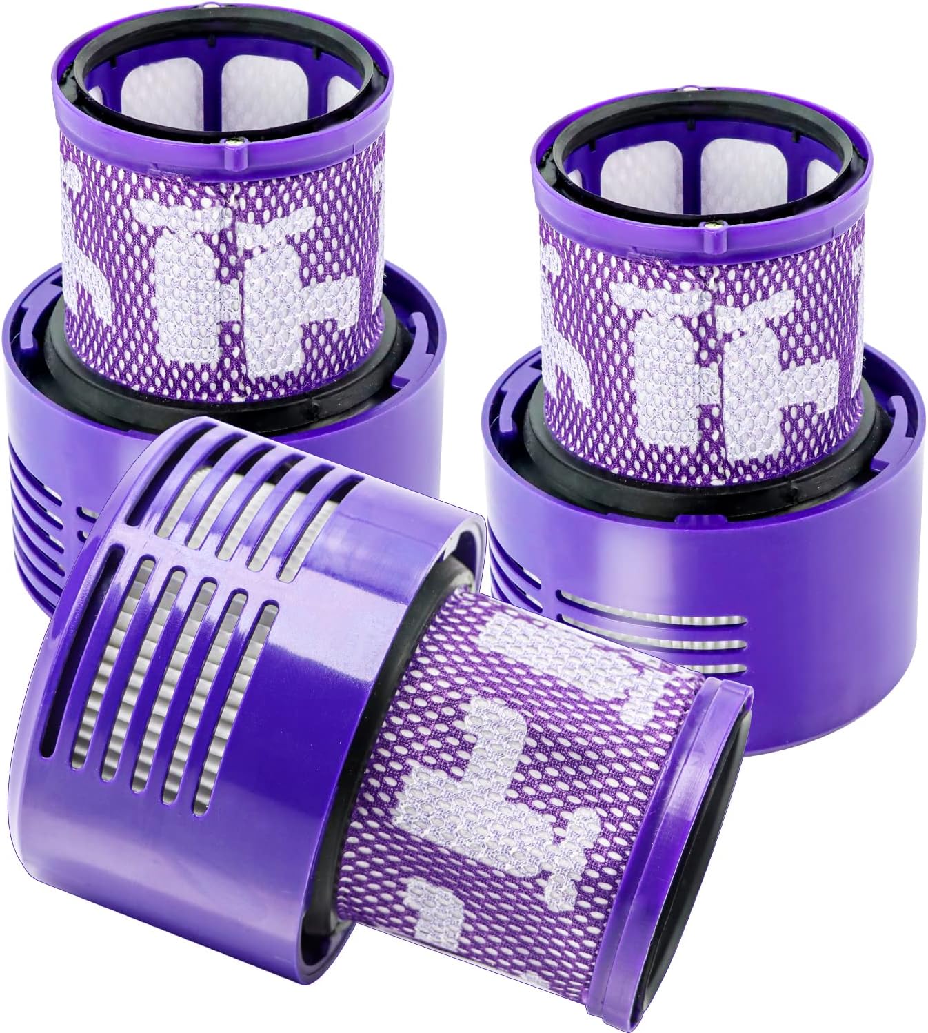 Vacuum Filter Replacement for Dyson V10 Cyclone Series V10 Absolute V10 Animal V10 Total Clean V10 Motorhead Origin SV12 Series Vacuum Cleaner, Replaces Part # 969082-01, 3 Pack