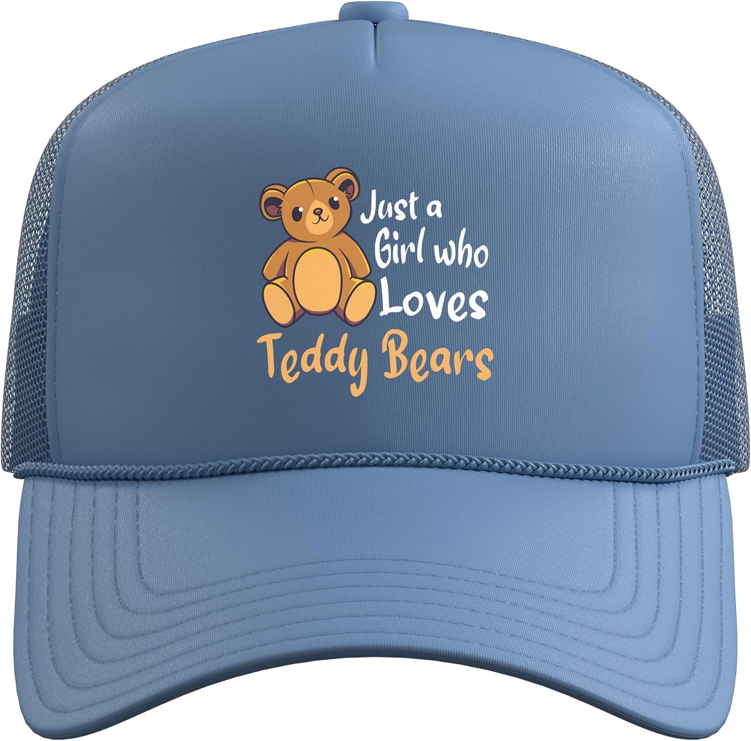Teddy Bear Cute Bear Lover Plush Toy Aesthetic Gift Trucker Hat with Adjustable Mesh Back image 2